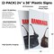Signmission Handbags, Plastic Signs Only 24 Inch x 36 Inch, Corrugated Plastic, 2PK CSB-2436-2PACK-Handbags - alternate 2