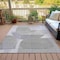 Homeroots 10' X 14' Linen And Gray Abstract Washable Indoor Outdoor Area Rug 632166 - alternate 5