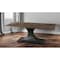 Homeroots 79" Brown And Black Solid Wood And Metal Pedestal Base Dining Table 380462 - alternate 3