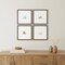 Homeroots Set Of Four Petite Sunrise Gold Framed Print Wall Art, 4PK 416362 - alternate 3