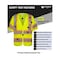 Northmon Safety High Vis Short Sleeve Mesh Safety Vest - ANSI Class 3 - S NM-SV-102-YW-S - alternate 3