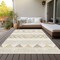 Homeroots 9' X 12' Beige Ivory And Taupe Southwestern Washable Indoor Outdoor Area Rug 613883 - alternate 6