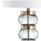 Jonathan Y Linna 27.5" Glass/Metal Table Lamp, Smoked Gray/Brass Gold JYL4039A - alternate 4