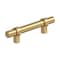Amerock Central 3 inch (76mm) Center-to-Center Champagne Bronze Cabinet Pull, 10PK 10VMP37160CZ - alternate 1
