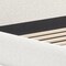 Homeroots Ivory Solid Wood And Boucle King Bed Frame 583191 - alternate 3