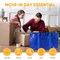 Simple Deluxe Moving Bags, Heavy Duty Storage Totes with Lids, Sturdy Handlesand Zipper, Extra Large, Blue, 4PK HKBAGXMOVING25BLUX4 - alternate 5