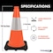 Traffic Kontrol 18in Traffic Cone, 3 Lbs, Orange, 6in Hi Intensity Reflective Collars, 1PC TKTC-18-3-OR-1C - alternate 3