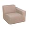 Deko Living 4 Place Seating  Brown Compressed Foam Sectional Sofa and Ottoman Set CIF50117 - alternate 2