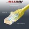 Maximm Cat6 Ethernet Cable 12ft 10Gbps 550MHz UTP, 10PK, Yellow, 10PK CAT6-12YL-10PK - alternate 5