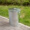 Gardenised 20 gal Round Outdoor Can, Silver, Galvanized Steel, 17.5 in QI004755 - alternate 7