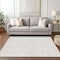 Homeroots 9' X 12' Ivory And Beige Geometric Washable Indoor Outdoor Area Rug 595659 - alternate 4