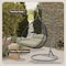 Leisuremod Teardrop Hanging Swing Chair with Stainless Steel Stand, 440 lb Capacity, Weatherproof RSCGR-57TP - alternate 5