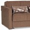 Homeroots 73" Brown Chenille Sleeper Sofa And Toss Pillows 607124 - alternate 3