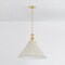 Hudson Valley Lighting Painted No. 2 Pendant in Aged Brass/Off-White by Mark D. Sikes MDS352L-AGB/OW - alternate 7