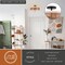 Vaxcel Abbotsford 2-Light Semi-Flush Ceiling Light, Matte Black, White Linen and Rattan Drum, 16-In. C0376 - alternate 4