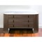Homeroots 55" Walnut Marble Solid And Manufactured Wood Three Drawer Dresser 490816 - alternate 4