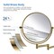Kibi Wall Mount Magnifying Make Up Mirror - Brushed Brass KMM100BB - alternate 8