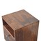 Homeroots 20" Walnut Solid Wood Square Two Drawer Nightstand 651544 - alternate 10