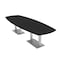 Skutchi Designs Arc Boat Conference Table, 45 in W, 120 in L, Black HAR-ABOT-48x120-DOU-U999ST19 - alternate 1