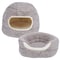 Slumber Pet Cuddler Bed, 16 in L, Polyester Cover, Gray, Machine Wash Cold on Gentle Cycle, Tumble Dry Low ZW9087 11 - alternate 1