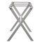 Homeroots Hotel White Finish Wood Folding Luggage Rack With Gray Straps 383077 - alternate 5