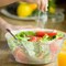 Smarty Had A Party 6 oz Clear Floral Round Disposable Plastic Dessert Bowls 480 Bowls, 48PK 725-CASE - alternate 4
