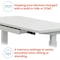 Motionwise Standing Desk, 24 in x48", Adjust Height 28" to 48", White Top, White Frame SDG48W - alternate 4