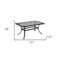 Homeroots 21" Black Metal Outdoor Coffee Table 535191 - alternate 3