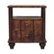 Homeroots 25" Brown Solid Wood Two Drawer Nightstand 701724 - alternate 1