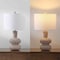 Jonathan Y Matheo 24 in. Modern Minimalist Sculptural Oak-Grain Resin LED Table Lamp, Antique Brown JYL5708A - alternate 5