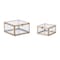 Homeroots Set of Two Clear And Gold Glass Decorative Keepsake Boxes, 2PK 634507 - alternate 1