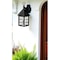 Homeroots Matte Black House Shaped Wall Light 398621 - alternate 3