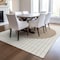 Homeroots 10' X 14' Ivory And Brown Striped Washable Indoor Outdoor Area Rug 597174 - alternate 6