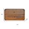 Homeroots 18" Brown Solid Wood Floating Nightstand 645013 - alternate 7