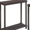 Homeroots Set of Two 24" Espresso Solid Wood End Tables With Shelf, 2PK 515521 - alternate 7