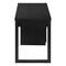Homeroots 47" Black Computer Desk With Three Drawers 489924 - alternate 4