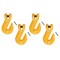 Mytee Products 1/2in Grade 80 Clevis Cradle Grab Hooks w/Pins, Tow Hooks w/Clevis Pin for Trucks, 12,000 lbs WLL 4PK GH12-G80x4 - alternate 1
