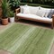 Homeroots 8' X 10' Green And Ivory Abstract Washable Indoor Outdoor Area Rug 599955 - alternate 1