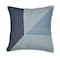Homeroots 24" Blue and White Geometric Cotton Throw Pillow With Embroidery 549399 - alternate 4