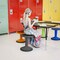 Flash Furniture Carter Adjustable Height Kids Flexible Stool w/Non-Skid Bottom in Gray, 14in. - 18in. Seat Height AY-9001S-GY-GG - alternate 6