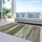 Homeroots 5' X 8' Olive Green Abstract Washable Indoor Outdoor Area Rug 608748 - alternate 4