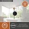 Vaxcel Orbit 1 Light Brass and Oil Rubbed Bronze Industrial MCM Wall Sconce Clear Glass Globe W0395 - alternate 4