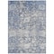 Homeroots 5' X 8' Blue And Denim Blue Floral Washable Indoor Outdoor Area Rug 609529 - alternate 4