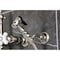 Kingston Brass Two-Handle Wall Mount Bridge Kitchen Faucet with Brass Sprayer, Polished Nickel KS2446PXBS - alternate 2