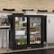 Koolmore Two Door Back Bar Cooler Counter Height Beverage Refrigerator, Mini Drink Fridge For Home Bar BC-2DSL-BK - alternate 3