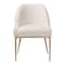 Baxton Studio Nalima Dining Chair - Modern Accent Side Chair with Hand-Forged Metal Frame and Wingback Seat 270-14714-ZORO - alternate 4