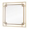 Homeroots 22" Gold Metal Square Accent Mirror 574049 - alternate 4