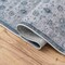 Jonathan Y Petunia Distressed All-Over Floral Border Non-Slip Washable Blue/Light Gray 2ft x 8ft Runner Rug PTN102C-28 - alternate 2