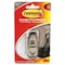 3M Command 3-1/4 in. L Brushed Nickel Metal Medium Hook 3 lb. cap. 1 pk FC12-BN - alternate 1