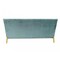 Homeroots 71" Light Gray Velvet Sofa With Gold Legs 480924 - alternate 4